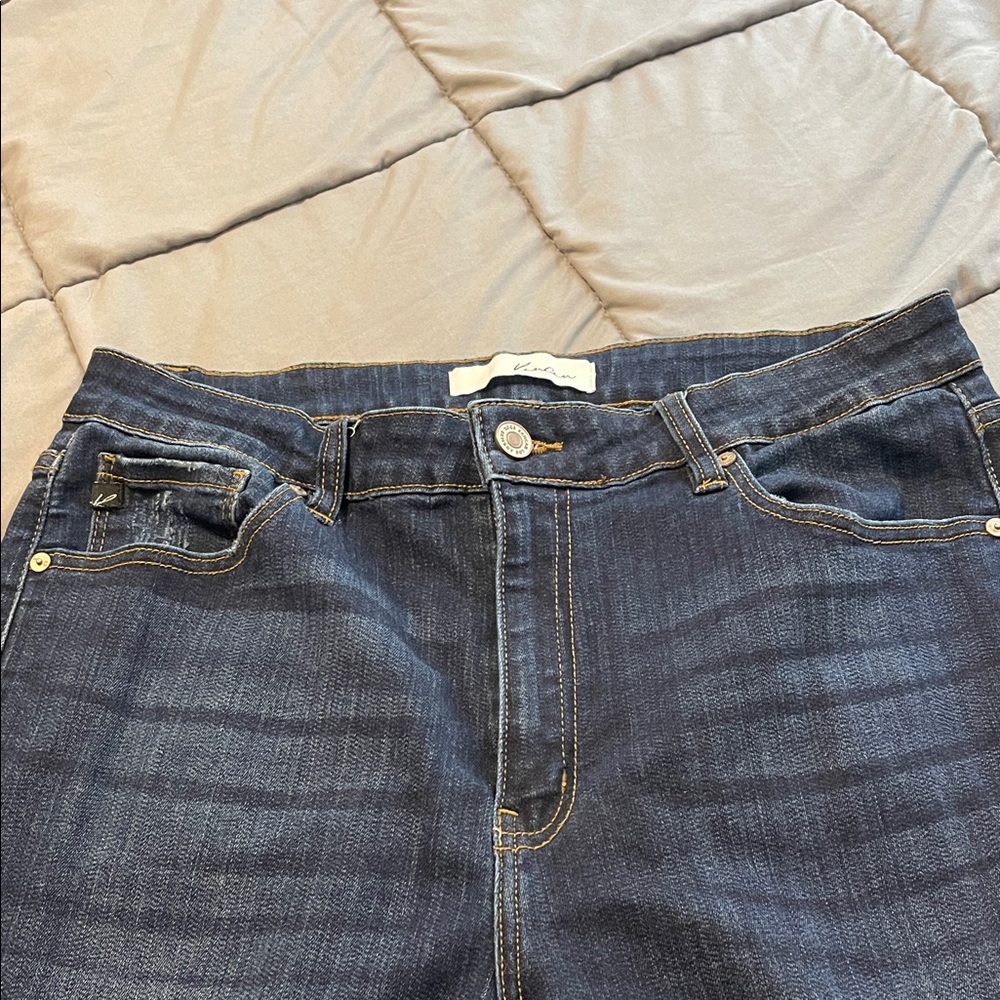 KanCan Women's High Rise Indigo Jeans